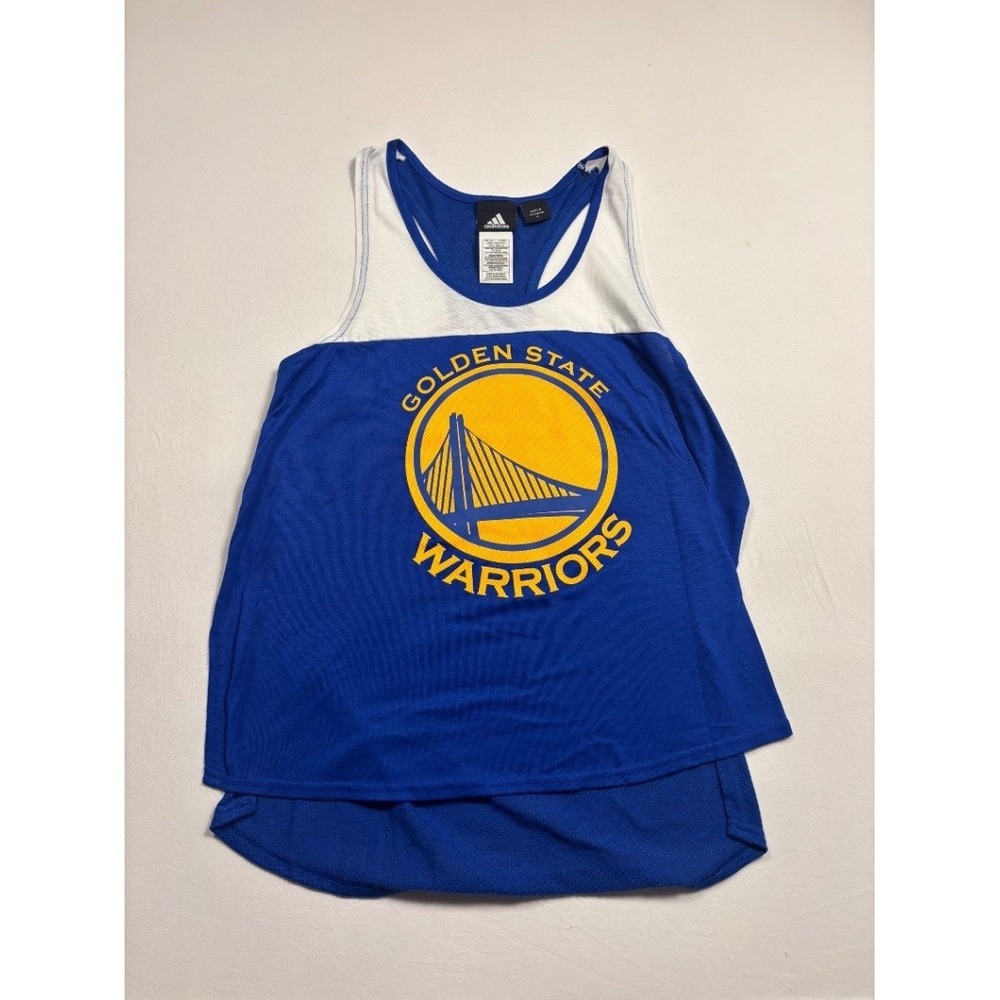 adidas Golden State Warriors Womens Basketball Jersey Tank Top Blue M 4627W